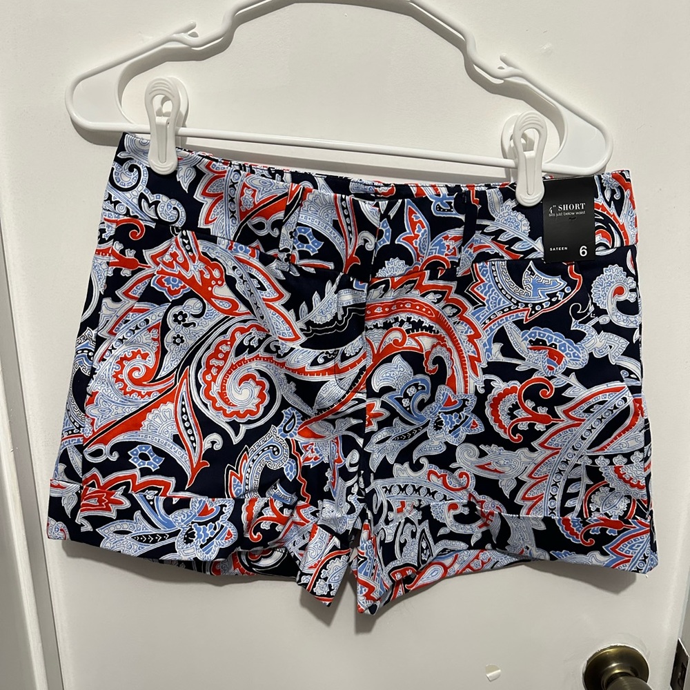 Multicolored Paisley New With Tag Shorts